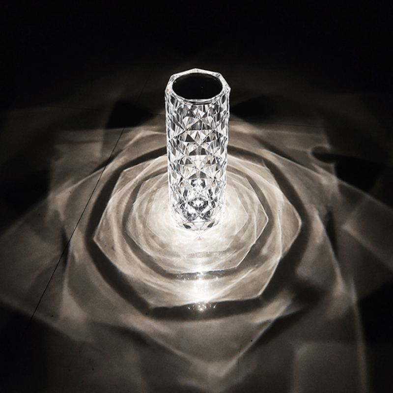 (🔥 Hot Sale)🎁16 Color Rose Glow Crystal Diamond Table Lamp