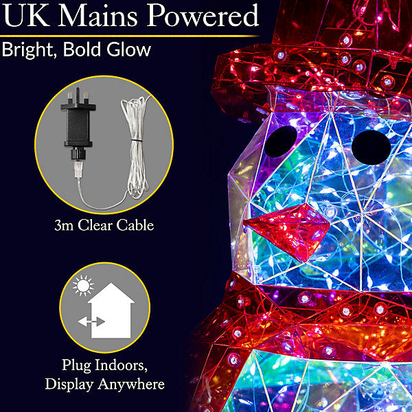 Snowman Christmas Light Multi-function LED Light, White USB Power Supply 40cm