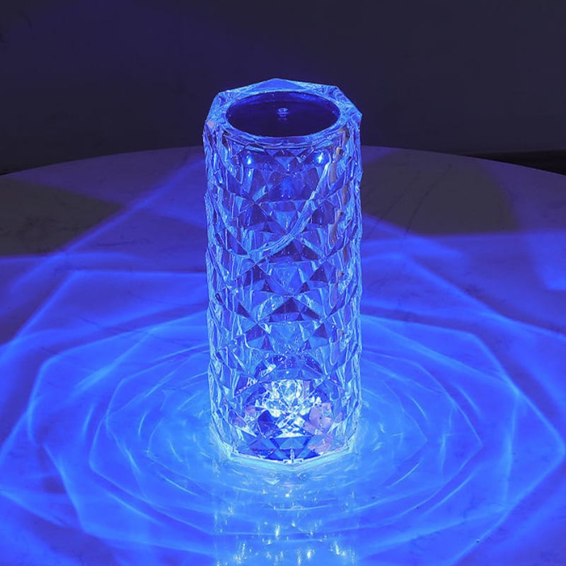 (🔥 Hot Sale)🎁16 Color Rose Glow Crystal Diamond Table Lamp