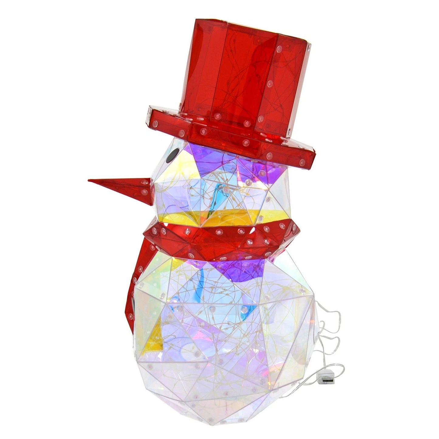 Snowman Christmas Light Multi-function LED Light, White USB Power Supply 40cm