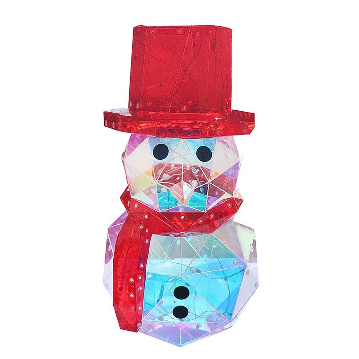 Snowman Christmas Light Multi-function LED Light, White USB Power Supply 40cm