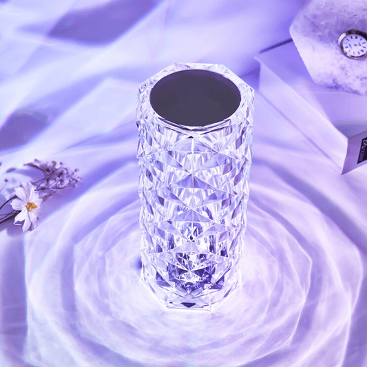(🔥 Hot Sale)🎁16 Color Rose Glow Crystal Diamond Table Lamp