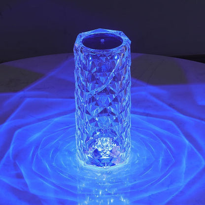 (🔥 Hot Sale)🎁16 Color Rose Glow Crystal Diamond Table Lamp